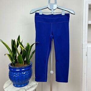 ATHLETA Purple High Waist Cropped Leggings Workout Yoga Pickleball Tights